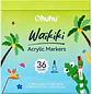 Ohuhu – Set 36 Marcadores Acrílicos Waikiki Punta Pincel - Miniatura 1