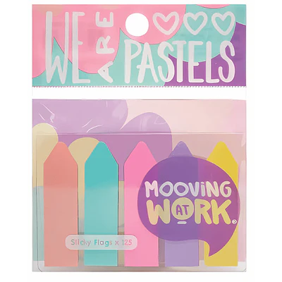 Mooving - Banderitas Señaladoras Pastel Rose - 125 UN