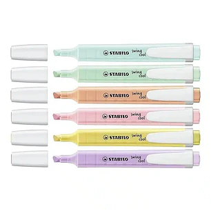 Stabilo - 6 Detacadores Swing Cool Pastel