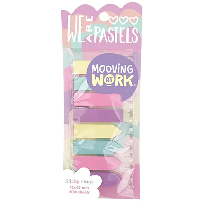 Mooving - Banderitas Adhesivas - 200un - Pastel con Regla