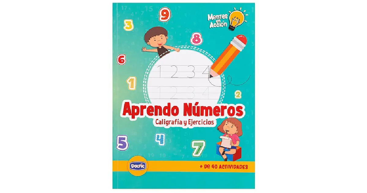 Dactic – Libro de Caligrafía Números 50 Páginas