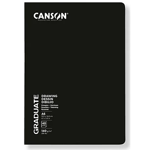 Canson – Libreta para Dibujo Graduate con Corchetes 140 g 20 Hojas