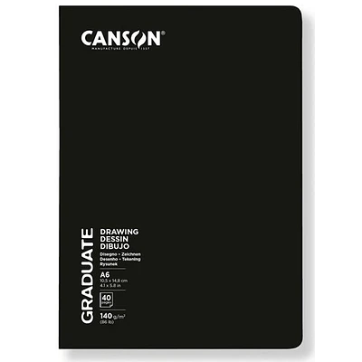 Canson – Libreta para Dibujo Graduate con Corchetes 140 g 20 Hojas