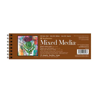Strathmore – Croquera Mixed Media Serie 400 - 7,62 × 22,9 cm 15 Hojas 280 g
