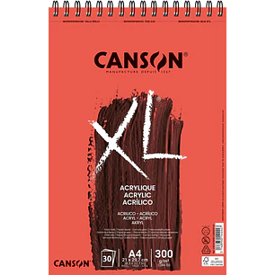 Canson – Croquera XL Acrílico A4 300 g 30 Hojas