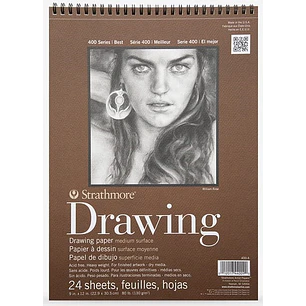 Strathmore – Croquera de Dibujo Serie 400 - 22,9 × 30,5 cm 24 Hojas 130 g