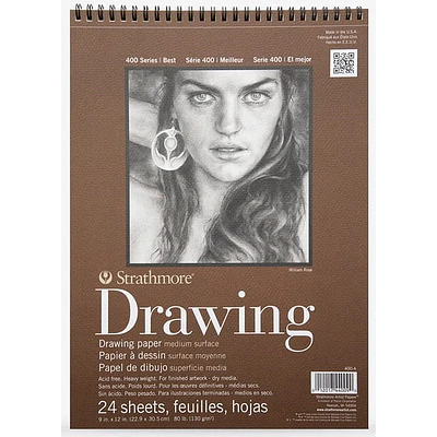 Strathmore – Croquera de Dibujo Serie 400 - 22,9 × 30,5 cm 24 Hojas 130 g