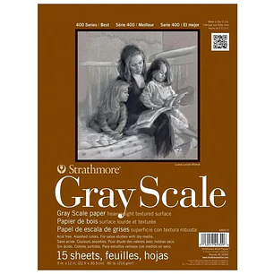 Strathmore – Block Greyscale Serie 400 22,9 × 30,5 cm 15 Hojas 216 g