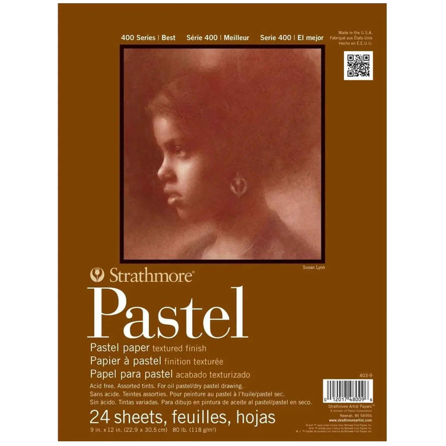 Strathmore – Block Pastel Serie 400 - 22,9 × 30,5 cm 24 Hojas 118 g – 1