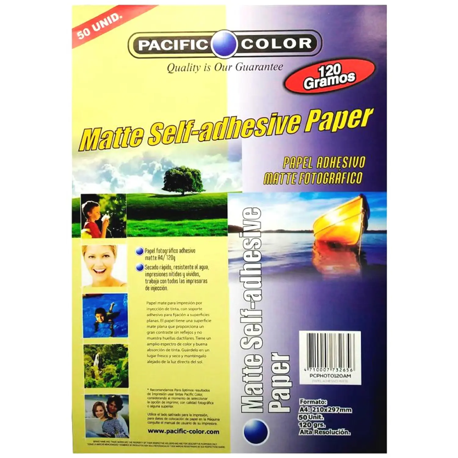 Pacific - Papel Adhesivo Matte A4 - 50 Hjs – 1
