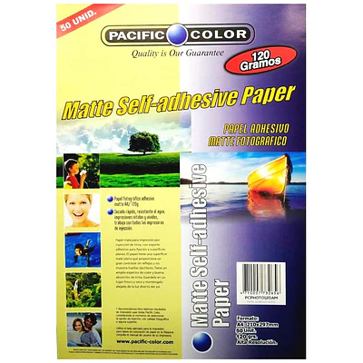 Pacific - Papel Adhesivo Matte A4 - 50 Hjs