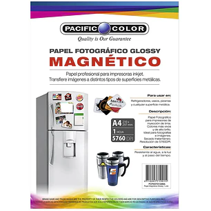 Pacific - Papel Fotografico Magnetico - A4 - 120 Grs - 1 Hjs
