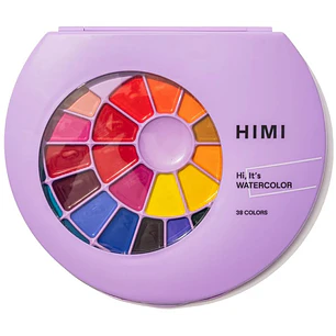 Himi - Acuarelas en Pastilla - 38 Colores + Pincel