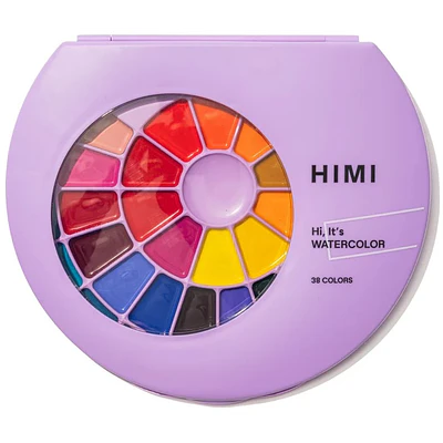 Himi - Acuarelas en Pastilla - 38 Colores + Pincel