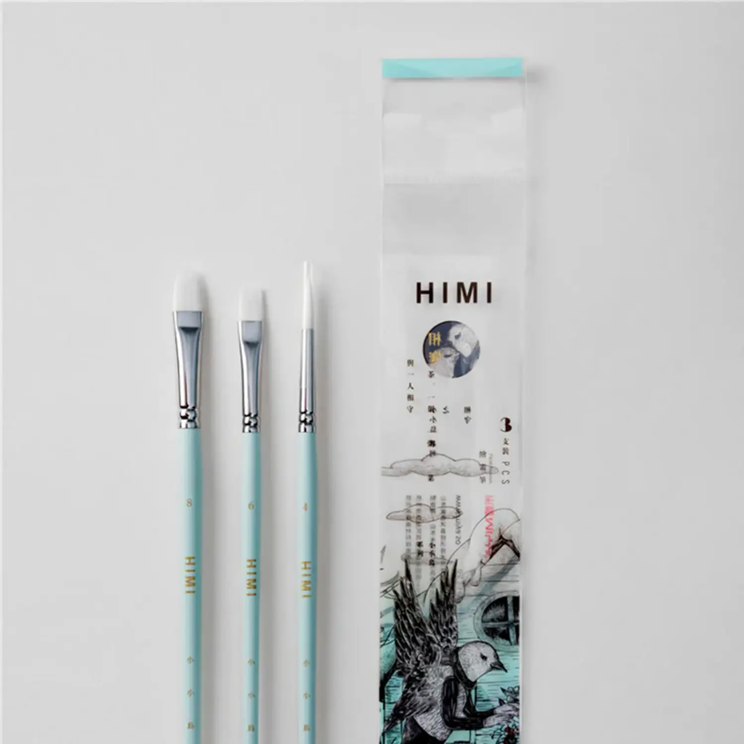 Himi - Set Pinceles Para Pintar - 3 Un - Celeste – 2