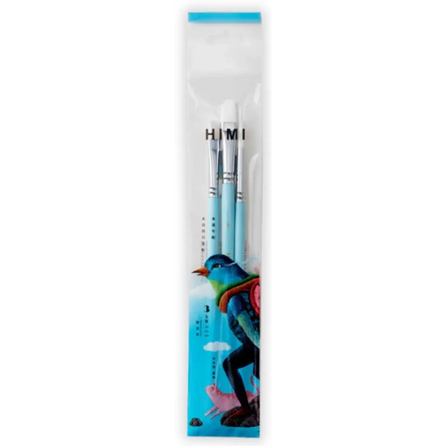 Himi - Set Pinceles Para Pintar - 3 Un - Azul Palido – 1