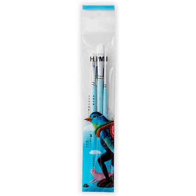 Himi - Set Pinceles Para Pintar - 3 Un - Azul Palido