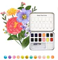 Grabie - Acuarelas en Pastilla - 12 Colores - Colores Florales - Miniatura 3