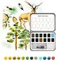 Grabie - Acuarelas en Pastilla - 12 Colores - Colores Bosques - Miniatura 3