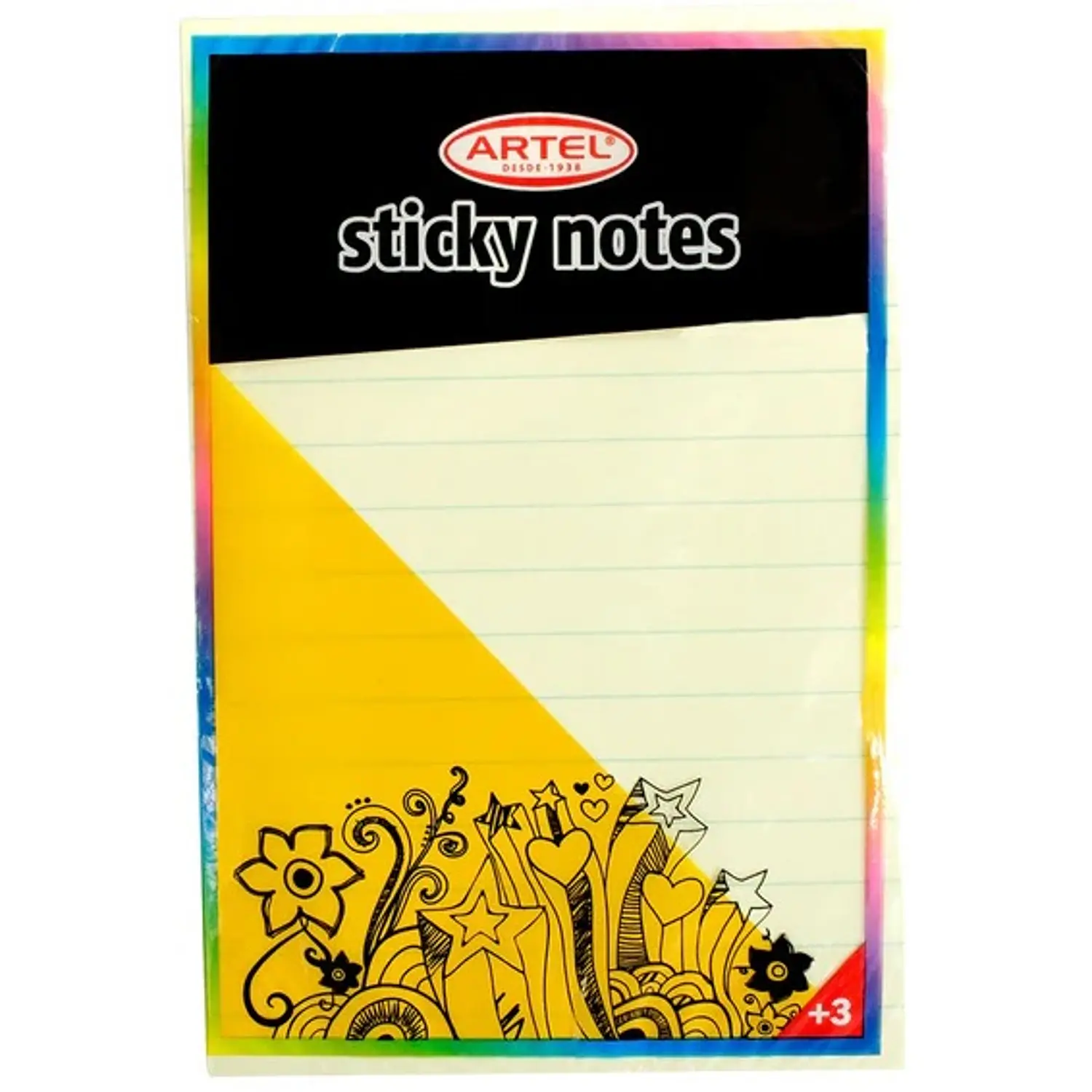 Artel - Notas Adhesivas Amarillo - 10x15cm 100 Hojas – 1