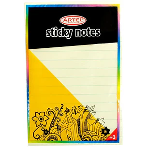 Artel - Notas Adhesivas Amarillo - 10x15cm 100 Hojas