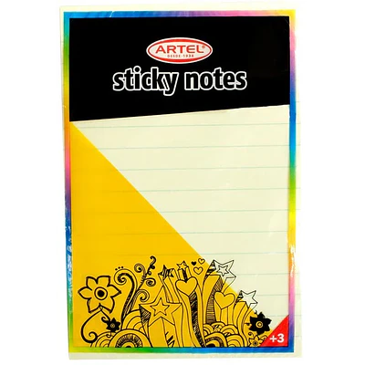 Artel - Notas Adhesivas Amarillo - 10x15cm 100 Hojas