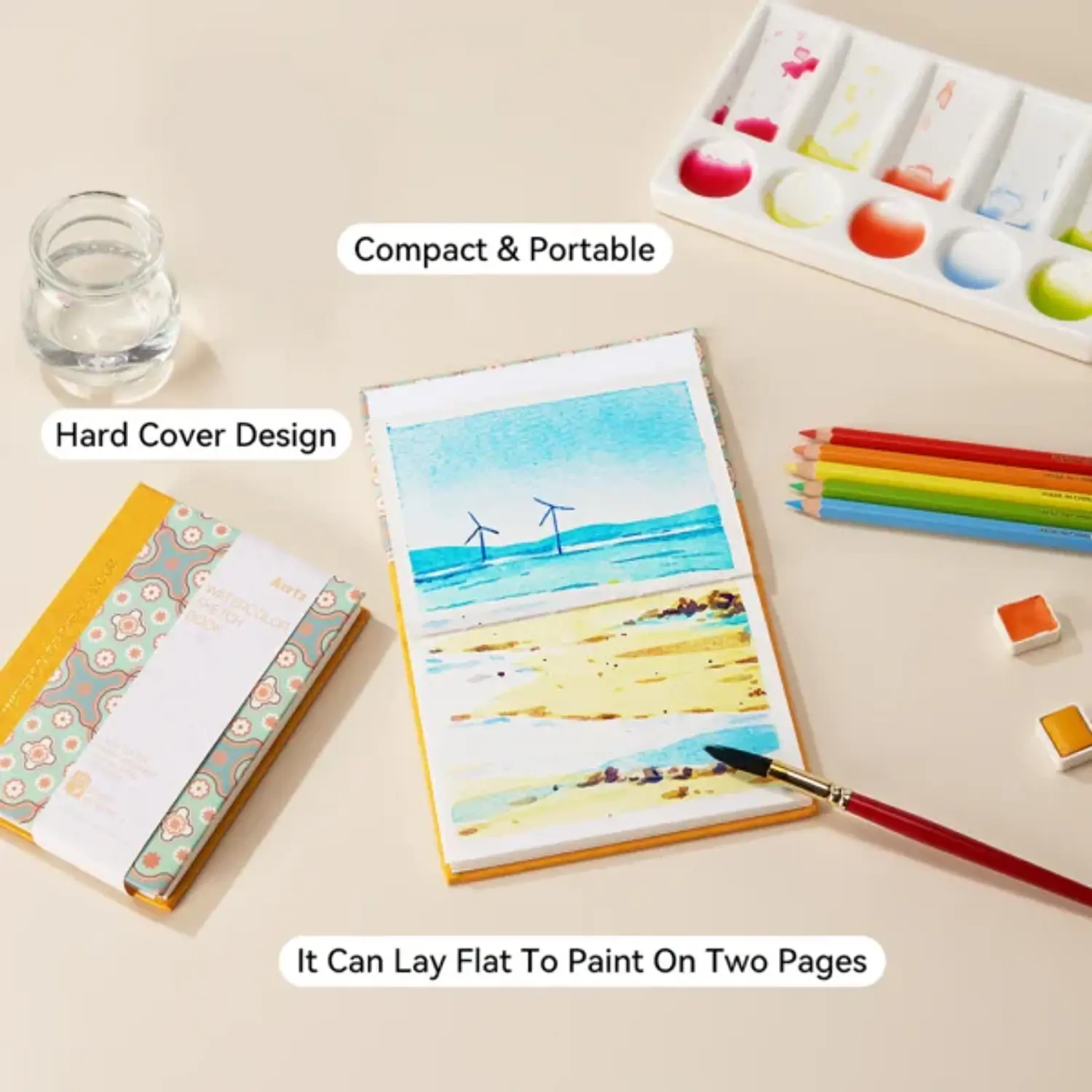 Arrtx - Sketchbook Acuarela - 13,6×9,7cm - 20 Hjs – 3