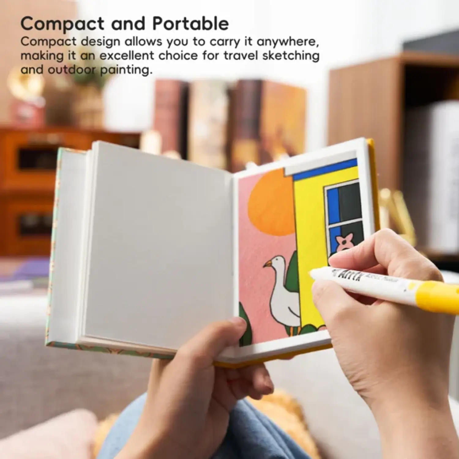 Arrtx - Sketchbook Acuarela - 13,6×9,7cm - 20 Hjs – 6