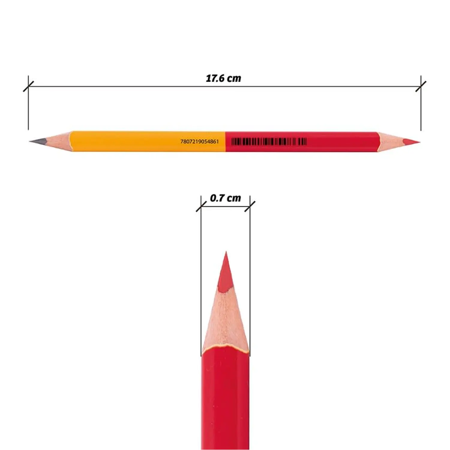 Adix – Lápiz Grafito HB y Rojo Unidad – 2