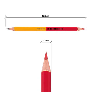 Adix – Lápiz Grafito HB y Rojo Unidad
