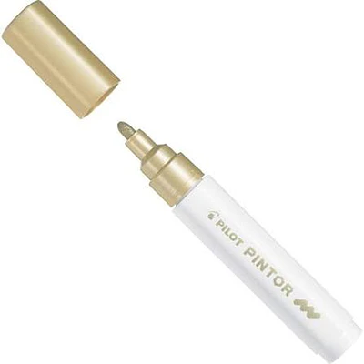 Pilot – Marcador Pintor Punta Redonda Media 1,4 mm Dorado