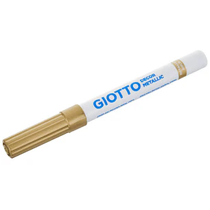 Giotto – Marcador Decor Metal Dorado