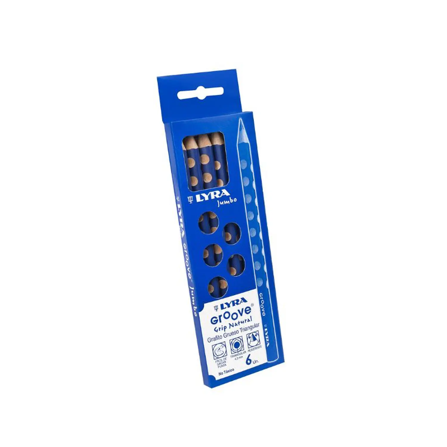 Lyra – Lápiz Grafito Groove Jumbo B Caja 6 Unidades – 1