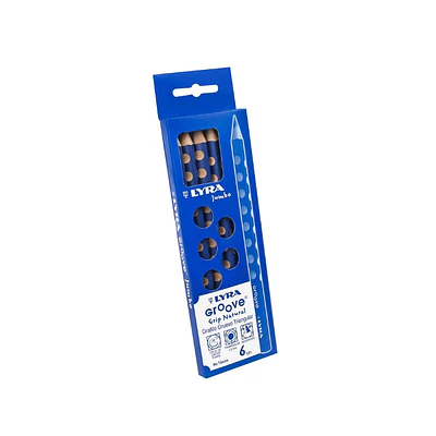 Lyra – Lápiz Grafito Groove Jumbo B Caja 6 Unidades