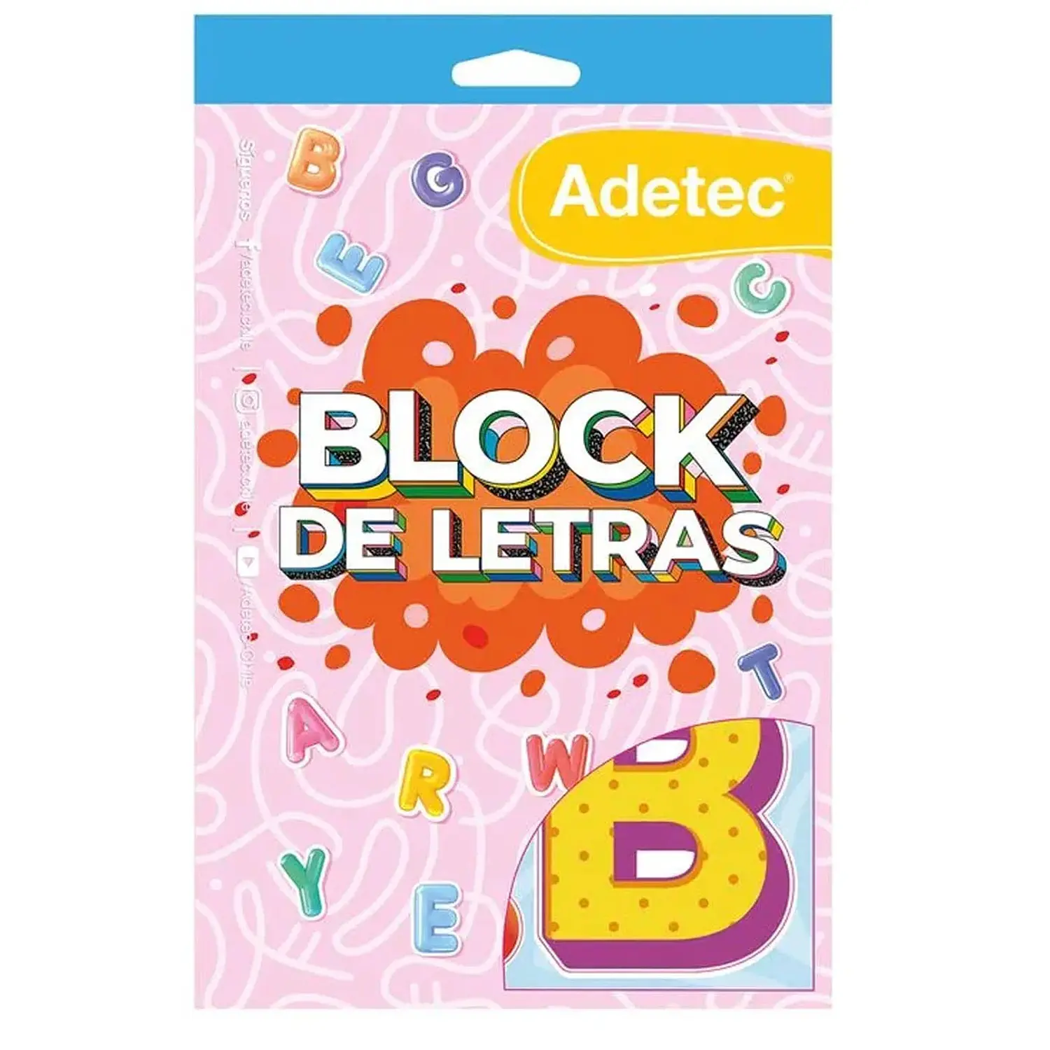 Adetec - Block de Stickers - Letras – 1