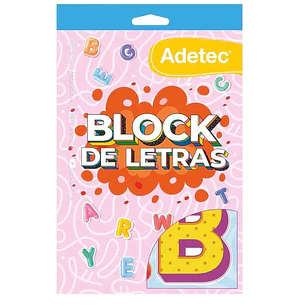 Adetec - Block de Stickers - Letras