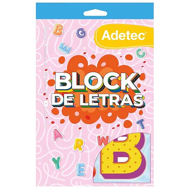 Adetec - Block de Stickers - Letras