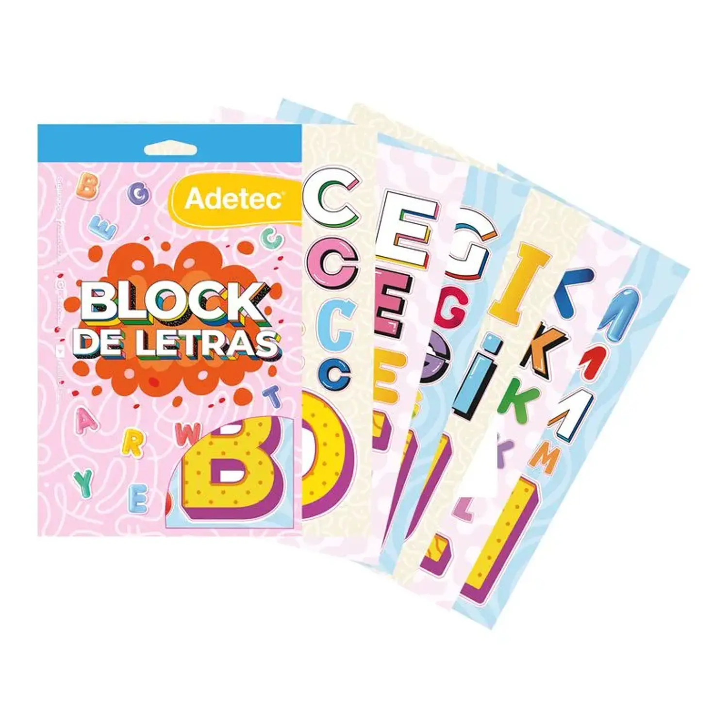 Adetec - Block de Stickers - Letras – 2
