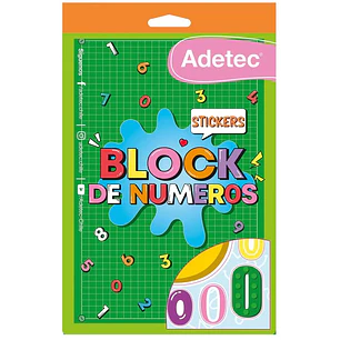 Adetec - Block de Stickers - Numeros