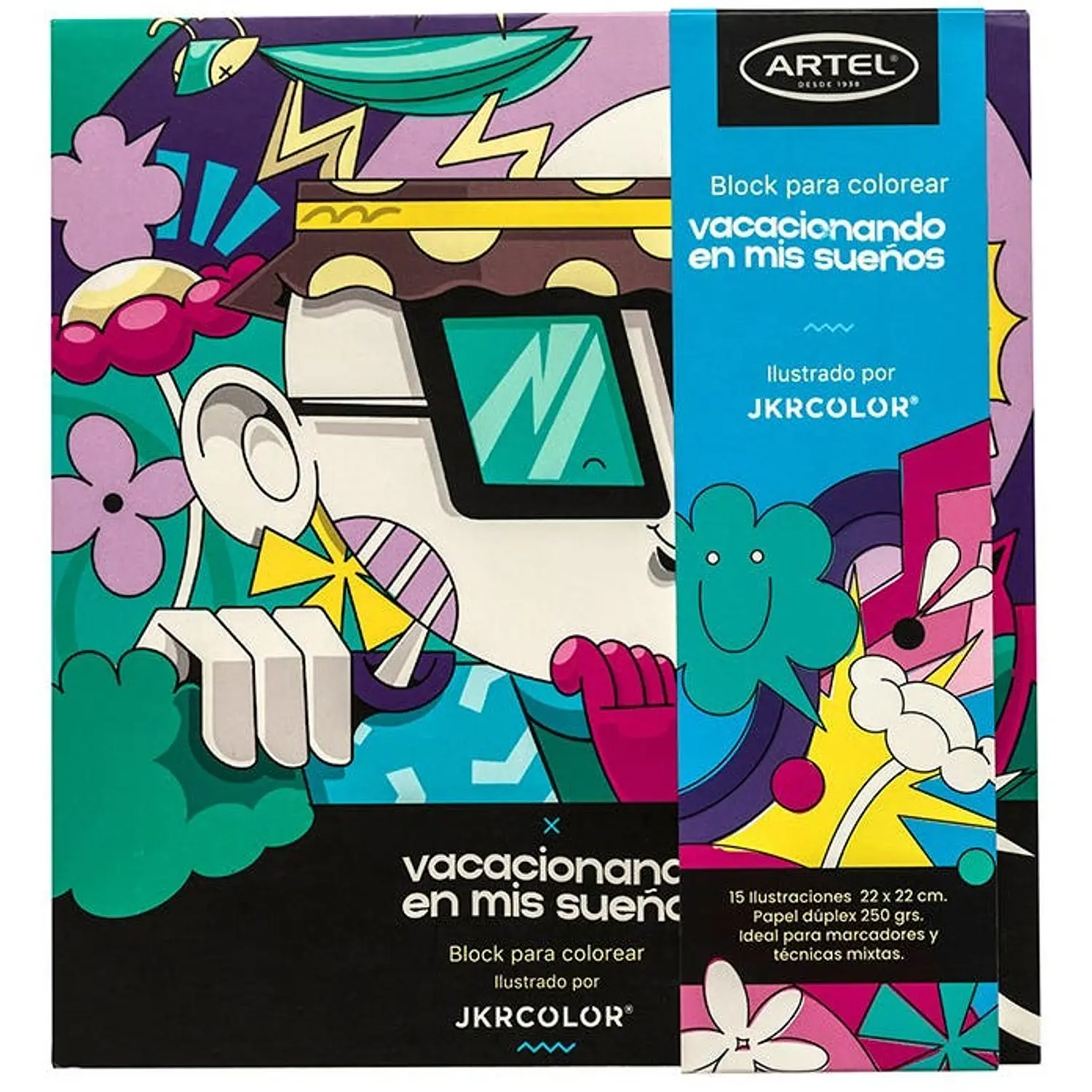 Artel - Block Colorear - Vacacionando en mis Sueños – 1
