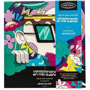 Artel - Block Colorear - Vacacionando en mis Sueños