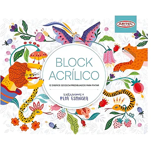 Artel - Block para Pintar Acrílicos  - Pepa Espinoza
