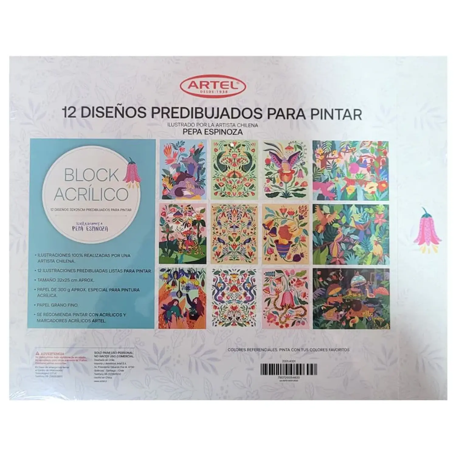 Artel - Block para Pintar Acrílicos  - Pepa Espinoza – 3