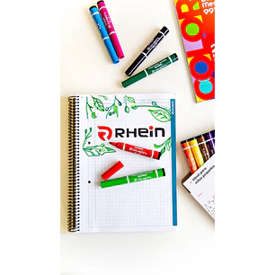 Rhein – Marcadores Escolar Jumbo 12 Colores