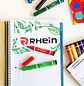 Rhein – Marcadores Escolar Jumbo 12 Colores - Miniatura 2