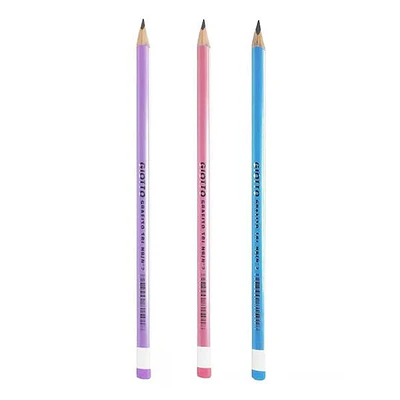 Giotto – Lápiz Grafito Triangular HB N.º 2 Colores Pastel