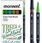 Monami - Marcadores doble punta Pincel Fino Y Grueso - 6 Tonos Bosque - Miniatura 1