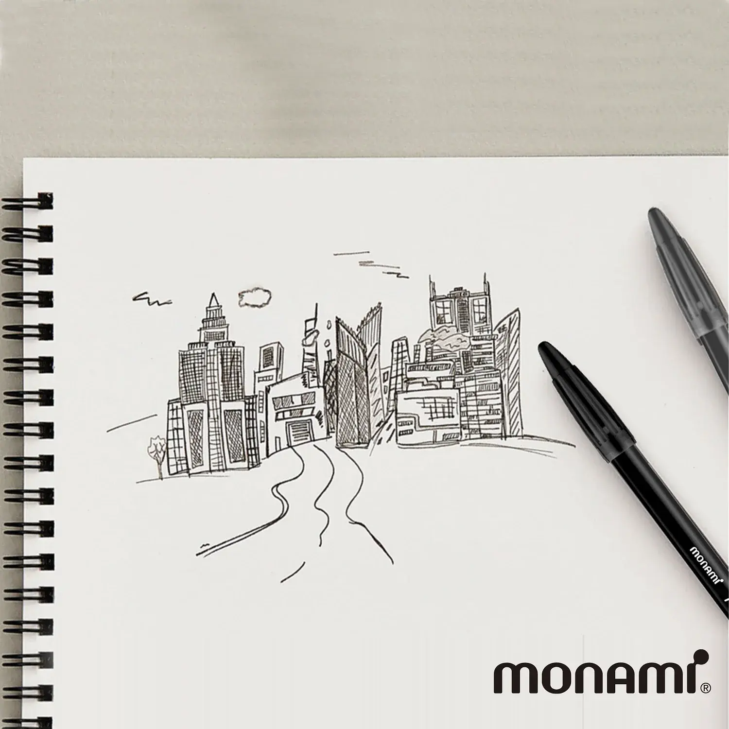 Monami - Tiralineas Plus Pen 3000 - 6 Tonos Grises – 2