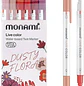 Monami - Lapices Doble Punta - Destacador y Tiralineas - 6 Tonos Florales - Miniatura 1