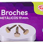 Adix – Broches Metálicos 19 mm (Clip Mariposa) - Miniatura 1
